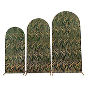 3 Wave Mesh Chiara Backdrop Stand Covers with Embroidered Sequins IRON_STND06_02_WAVE_SET_HNGD