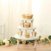3 Wooden Pedestal Cake Stands with Removable Legs - Whitewash CAKE_WOD028_SET3_WHT