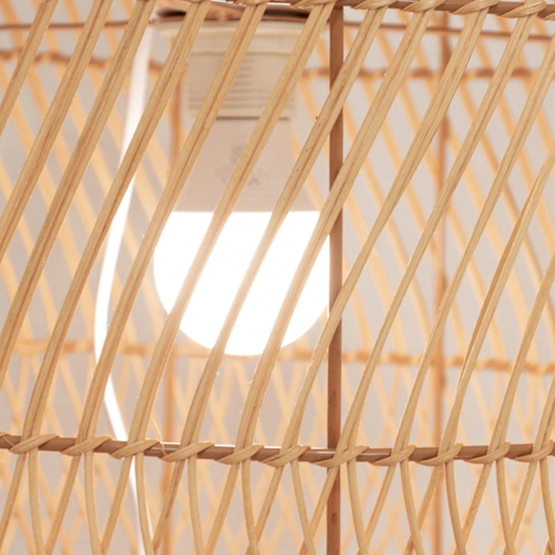 3 Woven Rattan Wicker Display Stands Floor Lamp Shades - Natural PROP_BOX_WAV02_SET3_NAT