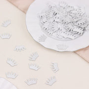 30 Glitter Princess Crown Paper Confetti