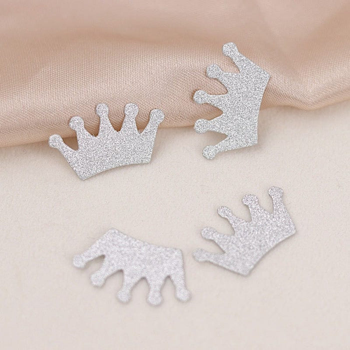 30 Glitter Princess Crown Paper Confetti