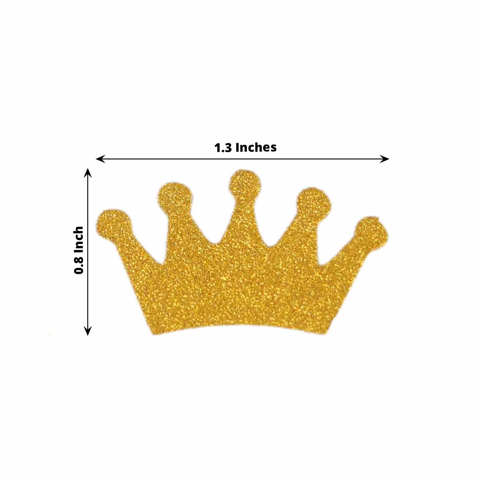 30 Glitter Princess Crown Paper Confetti