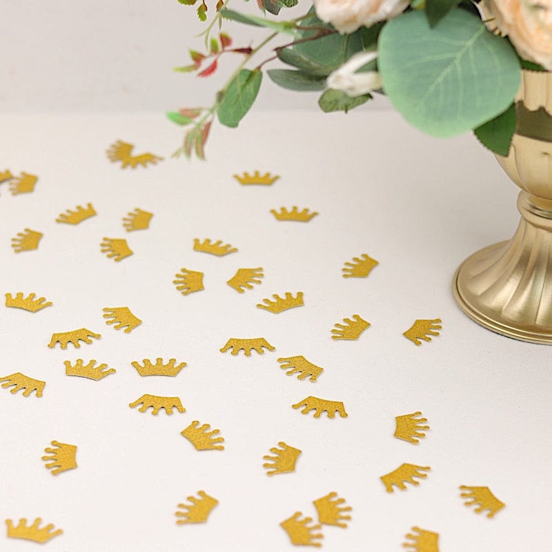 30 Glitter Princess Crown Paper Confetti