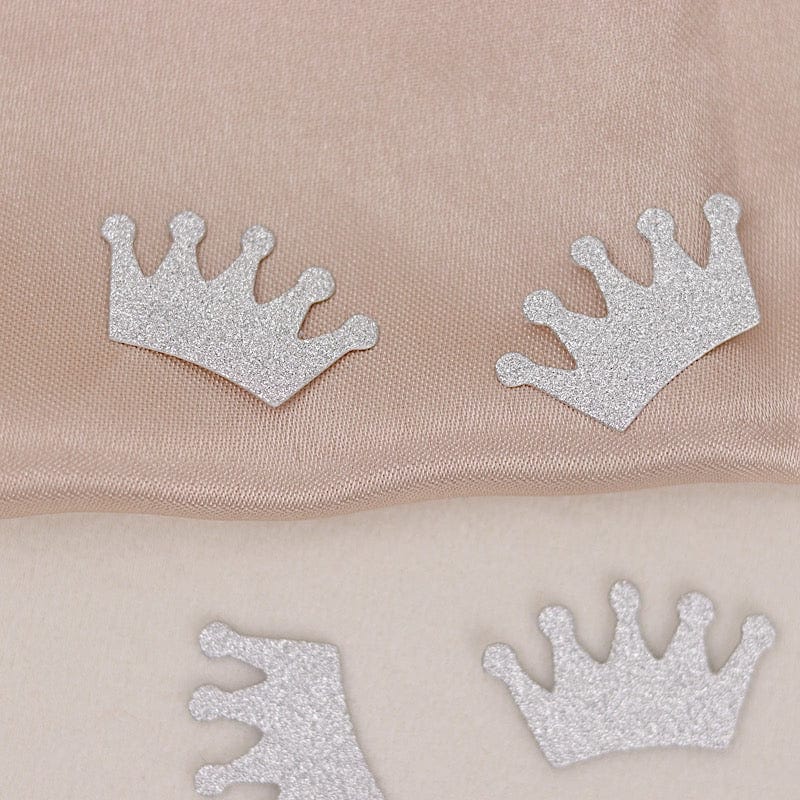 30 Glitter Princess Crown Paper Confetti