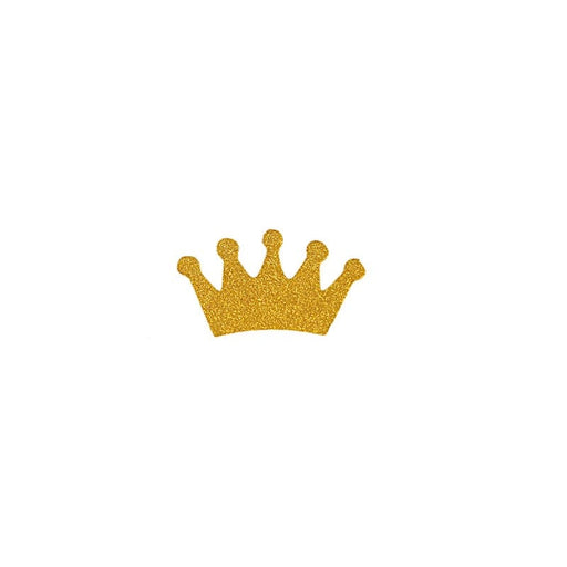 30 Glitter Princess Crown Paper Confetti CONF_CROWN01_GOLD