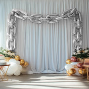 30 Metallic 24" Chain Foil Balloons 44 ft Balloon Garland