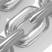 30 Metallic 24" Chain Foil Balloons 44 ft Balloon Garland