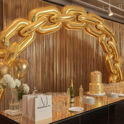 30 Metallic 24" Chain Foil Balloons 44 ft Balloon Garland