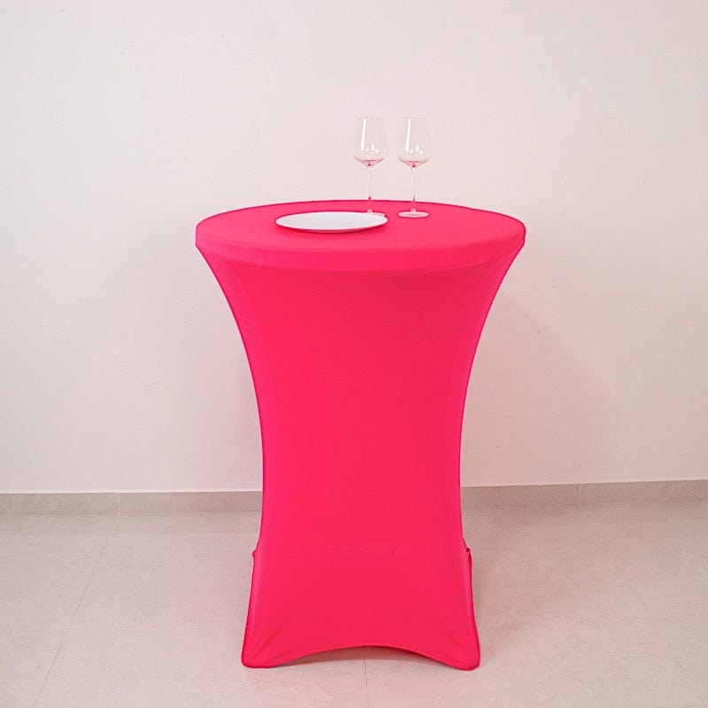 30" Neon Cocktail Table Cover Round Spandex Tablecloth
