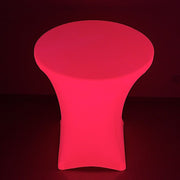 30" Neon Cocktail Table Cover Round Spandex Tablecloth