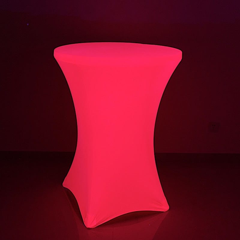 30" Neon Cocktail Table Cover Round Spandex Tablecloth