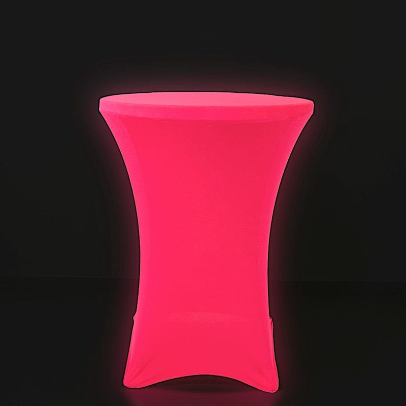 30" Neon Cocktail Table Cover Round Spandex Tablecloth
