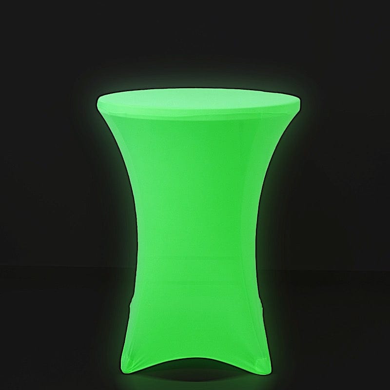 30" Neon Cocktail Table Cover Round Spandex Tablecloth