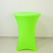 30" Neon Cocktail Table Cover Round Spandex Tablecloth