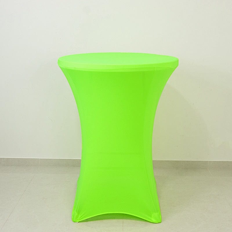 30" Neon Cocktail Table Cover Round Spandex Tablecloth