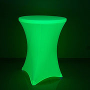 30" Neon Cocktail Table Cover Round Spandex Tablecloth