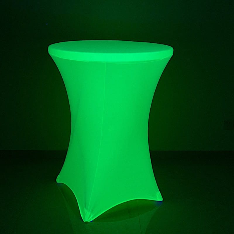 30" Neon Cocktail Table Cover Round Spandex Tablecloth