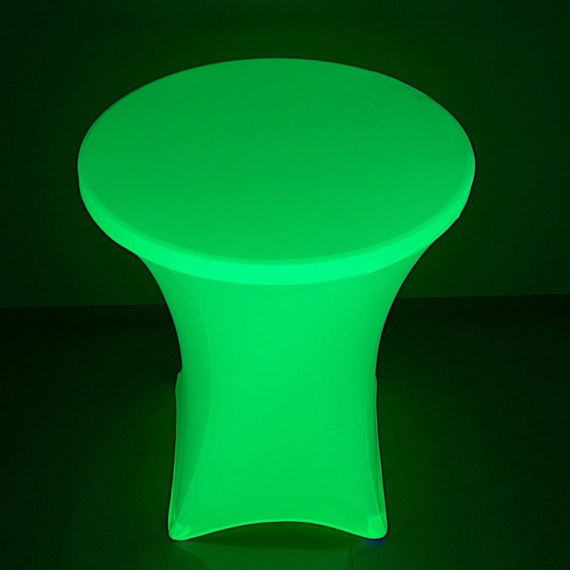 30" Neon Cocktail Table Cover Round Spandex Tablecloth