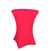30" Neon Cocktail Table Cover Round Spandex Tablecloth TAB_COCK_NEON_FUSH
