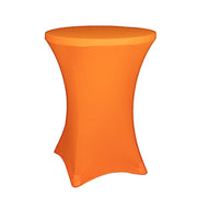30" Neon Cocktail Table Cover Round Spandex Tablecloth TAB_COCK_NEON_ORNG