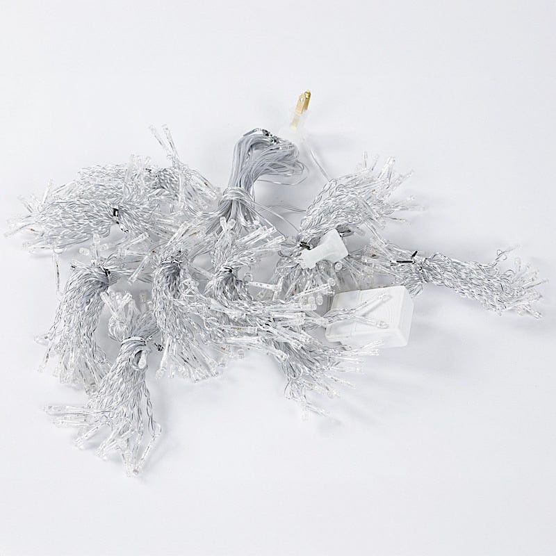 300 LED Icicle Curtain Fairy String Lights - Blue LEDSTR03_10X10_BLUE