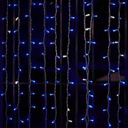 300 LED Icicle Curtain Fairy String Lights - Blue LEDSTR03_10X10_BLUE