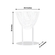 32" Acrylic Crystal Chandelier Flower Display Stand Wedding Centerpiece - Clear CHDLR_065_32_CLR