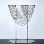 32" Acrylic Crystal Chandelier Flower Display Stand Wedding Centerpiece - Clear CHDLR_065_32_CLR