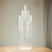 33" Round 7 Arm Acrylic Cluster Taper Candle Holder Candelabra - Clear CHDLR_CAND_030PLR_7_CLR