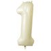 35" Matte Mylar Foil Number Balloons - Cream BLOON_40CRM_1