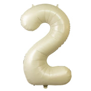 35" Matte Mylar Foil Number Balloons - Cream BLOON_40CRM_2
