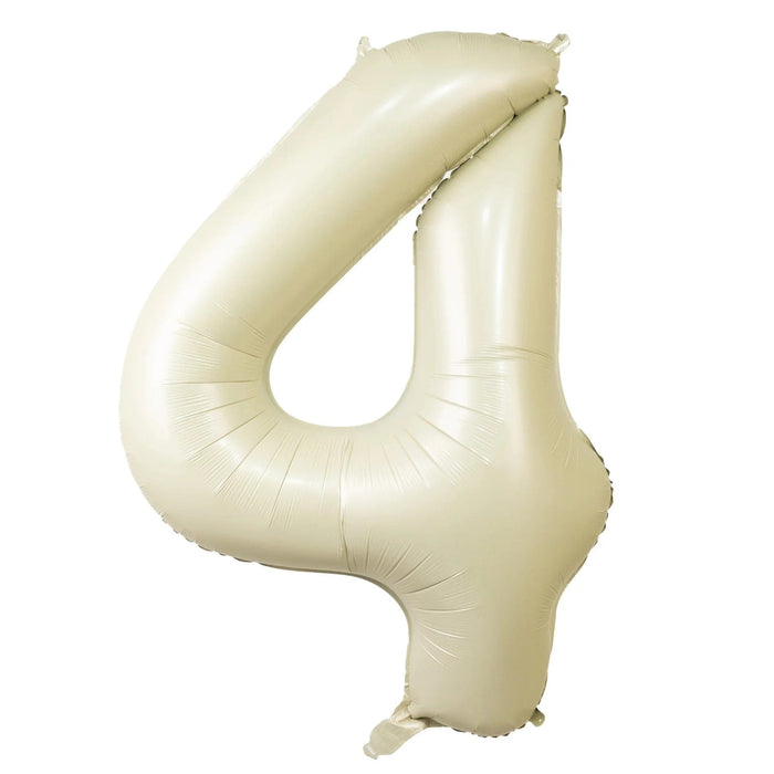 35" Matte Mylar Foil Number Balloons - Cream BLOON_40CRM_4