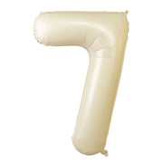 35" Matte Mylar Foil Number Balloons - Cream BLOON_40CRM_7