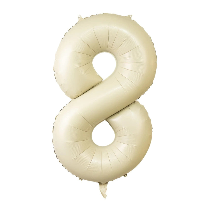 35" Matte Mylar Foil Number Balloons - Cream BLOON_40CRM_8