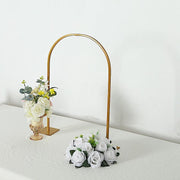 35" Metal Floral Chiara Arch Table Centerpiece with Rounded Top - Gold WOD_HOPMET06_36_GOLD