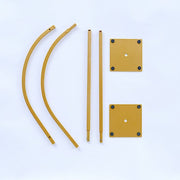 35" Metal Floral Chiara Arch Table Centerpiece with Rounded Top - Gold WOD_HOPMET06_36_GOLD