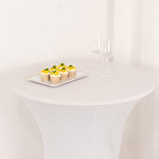 36" Elegant Spandex Cocktail Table Cover High Top Style