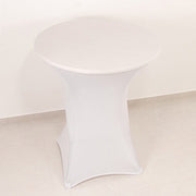 36" Elegant Spandex Cocktail Table Cover High Top Style