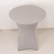 36" Elegant Spandex Cocktail Table Cover High Top Style