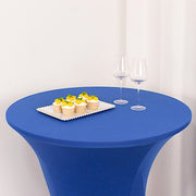 36" Elegant Spandex Cocktail Table Cover High Top Style