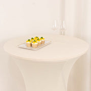 36" Elegant Spandex Cocktail Table Cover High Top Style