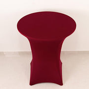 36" Elegant Spandex Cocktail Table Cover High Top Style