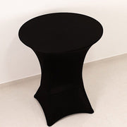 36" Elegant Spandex Cocktail Table Cover High Top Style
