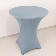 36" Elegant Spandex Cocktail Table Cover High Top Style