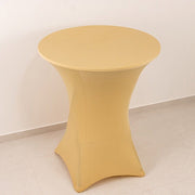36" Elegant Spandex Cocktail Table Cover High Top Style