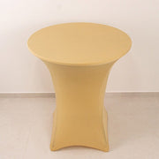 36" Elegant Spandex Cocktail Table Cover High Top Style
