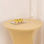 36" Elegant Spandex Cocktail Table Cover High Top Style