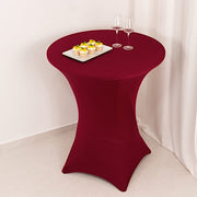 36" Elegant Spandex Cocktail Table Cover High Top Style