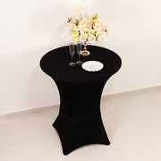 36" Elegant Spandex Cocktail Table Cover High Top Style