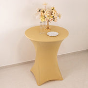 36" Elegant Spandex Cocktail Table Cover High Top Style